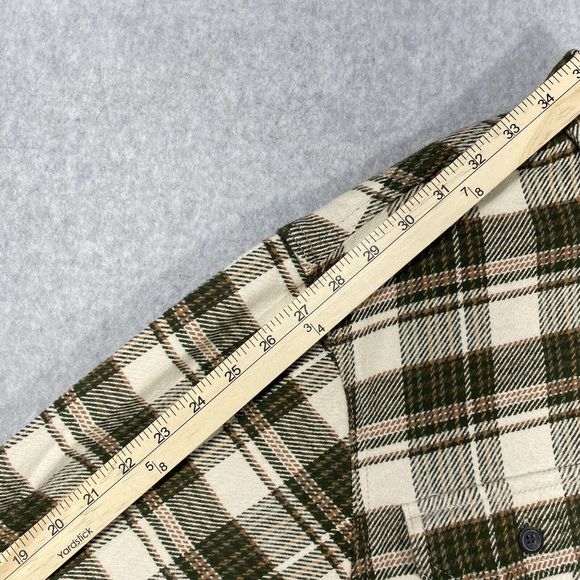 Orvis Shacket Men’s Size Large Pinestreet Plaid Pockets Thick Button Up Outdoors - Picture 4 of 15
